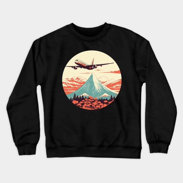 airplane Crewneck Sweatshirt by Yopi